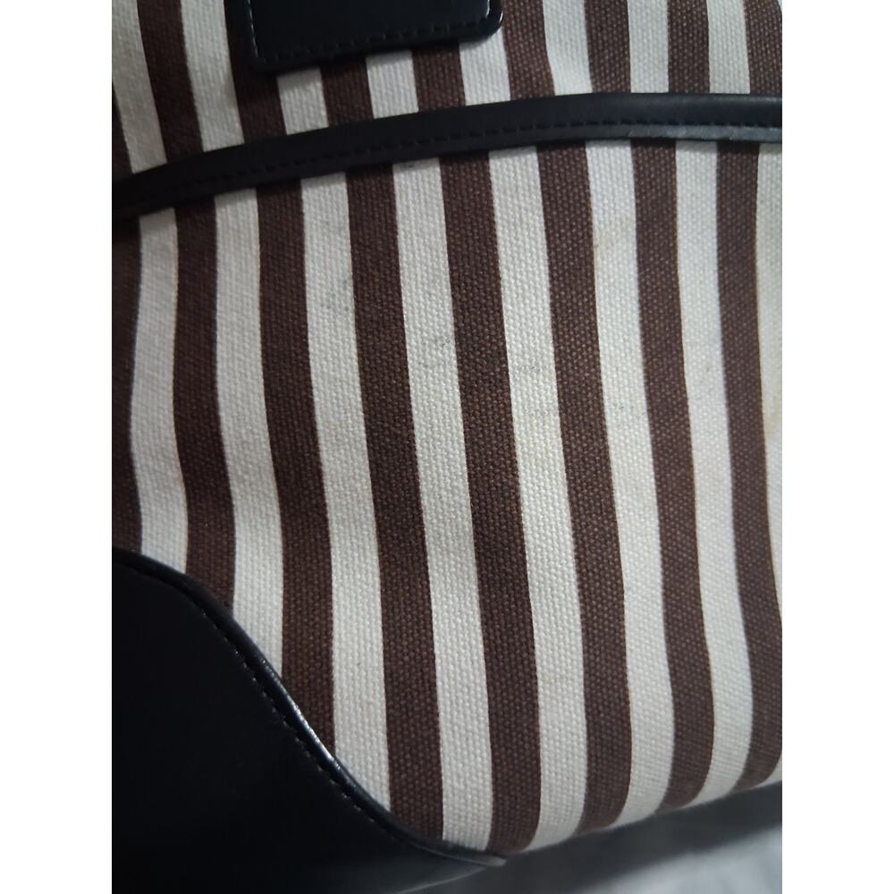 Henri Bendel NY Striped Canvas Pet Dog Cat Carrier Preppy Tote Shoulder Bag 14" - Picture 13 of 16